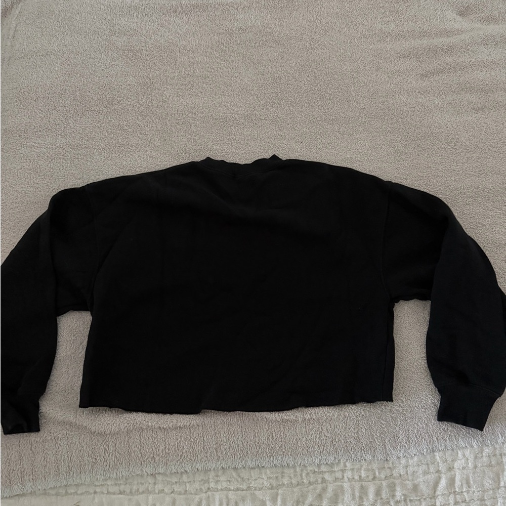 Women's Black Cropped Sweater